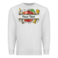Oatmeal Heather floral teacher custom name Premium Sweatshirt - CowGirlArtShop
