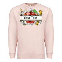 Pale Pink floral teacher custom name Premium Sweatshirt - CowGirlArtShop