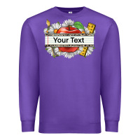 Purple floral teacher custom name Premium Sweatshirt - CowGirlArtShop