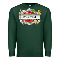 Sports Green floral teacher custom name Premium Sweatshirt - CowGirlArtShop