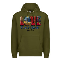 Army Green love came down luke 2 11 Premium Hoodie - CowGirlArtShop