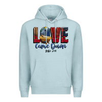Blue Mist love came down luke 2 11 Premium Hoodie - CowGirlArtShop