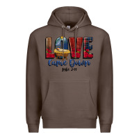 Coffee love came down luke 2 11 Premium Hoodie - CowGirlArtShop