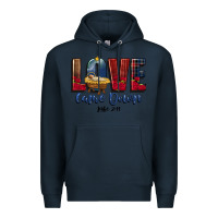 Navy love came down luke 2 11 Premium Hoodie - CowGirlArtShop