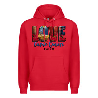 Red love came down luke 2 11 Premium Hoodie - CowGirlArtShop