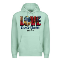Seafoam love came down luke 2 11 Premium Hoodie - CowGirlArtShop