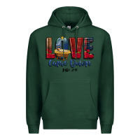 Sports Green love came down luke 2 11 Premium Hoodie - CowGirlArtShop