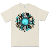 Bone western sunflower gemstone Premium Tee - JahusDesignShop