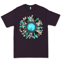 Plum western sunflower gemstone Premium Tee - JahusDesignShop