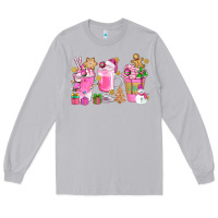 Moon Dust Pink Christmas Coffee Cups Bbs Long Sleeve Tee - BundleAndBundleShop