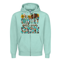Seafoam Western a Country Girl Can Survive Zipper Hoodie - texasbilliewilder