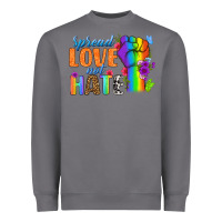 Storm Spread Love Not Hate Heavyweight Sweatshirt - BundleAndBundleShop