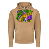Vintage Camel mardi gras leopard gemstone background Vintage Hoodie - RanaPortraitStore