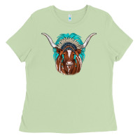Matcha texas longhorn indian headdress Ladies Tee - JahusDesignShop