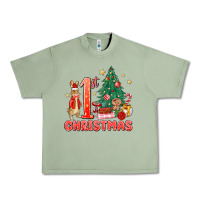 Oil Green red christmas bunny 1st christmas Urban Heavy Tee - MaliasSmallBusiness