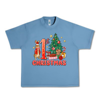 Pebble Blue red christmas bunny 1st christmas Urban Heavy Tee - MaliasSmallBusiness
