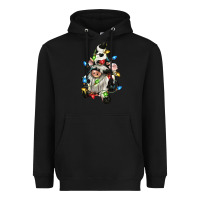 Black christmas cow gnome Heavyweight Hoodie - CowGirlArtShop