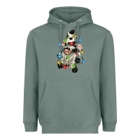 Sage christmas cow gnome Heavyweight Hoodie - CowGirlArtShop