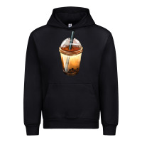 Black Bobba cup Urban Hoodie - FaDigitalArtStudio