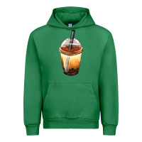 Emerald Bobba cup Urban Hoodie - FaDigitalArtStudio
