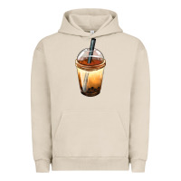 Pigment French Oak Bobba cup Urban Hoodie - FaDigitalArtStudio