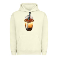 Pigment Pistachio Bobba cup Urban Hoodie - FaDigitalArtStudio