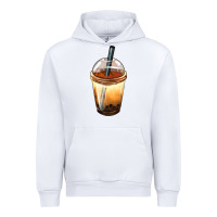 White Bobba cup Urban Hoodie - FaDigitalArtStudio