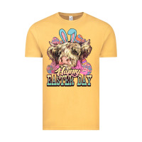 Vintage Mustard Easter Day Cow Vintage Tee - NancyCooperArtShop