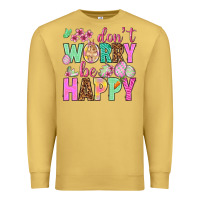 Antique Gold Don't worry be happy Easter Day Premium Sweatshirt - HowdyJamesFarm
