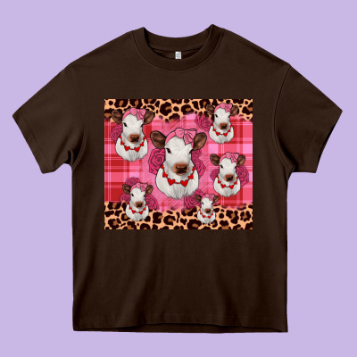 Calf Valentines Tumbler Heavy Core Tee Designed By Jahusdesignshop