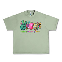 Oil Green peace love art Urban Heavy Tee - NancyCooperArtShop