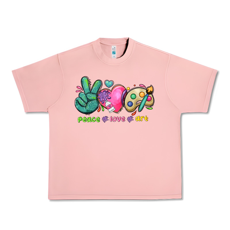 Peace Love Art Urban Heavy Tee by NancyCooperArtShop | Teevron