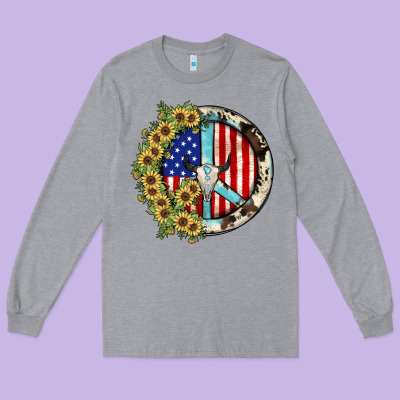 Peace Sign Long Sleeve Tee Designed By Jahusdesignshop