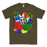 Army Green dominican repuclic hearts Classic Tee - NancyCooperArtShop