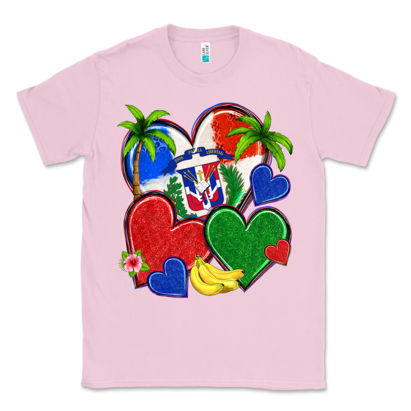Dominican Repuclic Hearts Classic Tee by NancyCooperArtShop | Teevron