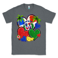 Charcoal Heather dominican repuclic hearts Classic Tee - NancyCooperArtShop