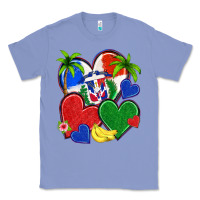 Colony Blue dominican repuclic hearts Classic Tee - NancyCooperArtShop