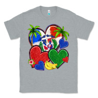 Heather Grey dominican repuclic hearts Classic Tee - NancyCooperArtShop