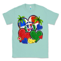 Seafoam dominican repuclic hearts Classic Tee - NancyCooperArtShop