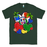 Sports Green dominican repuclic hearts Classic Tee - NancyCooperArtShop