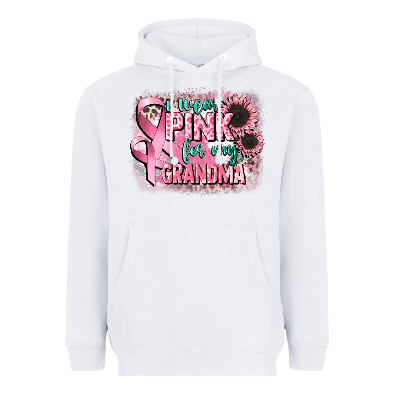 I Wear Pink For My Grandma Heavyweight Hoodie by CowGirlArtShop | Teevron