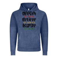 Vintage Denim dream like martin believe like thurgood inspire li Vintage Hoodie - MaliasSmallBusiness