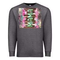 Charcoal Heather Mama leopard Premium Sweatshirt - CowGirlArtShop