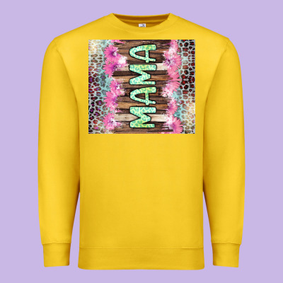 Mama Leopard Premium Sweatshirt Designed By Cowgirlartshop