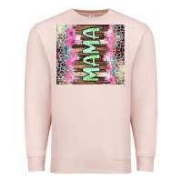 Pale Pink Mama leopard Premium Sweatshirt - CowGirlArtShop