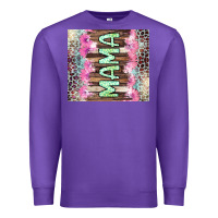 Purple Mama leopard Premium Sweatshirt - CowGirlArtShop