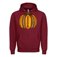 Burgundy Softball Pumpkin Zipper Hoodie - texasbilliewilder