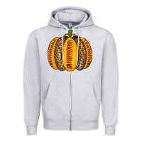 Heather Grey Softball Pumpkin Zipper Hoodie - texasbilliewilder