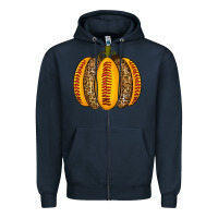 Navy Softball Pumpkin Zipper Hoodie - texasbilliewilder