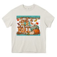 Cream Just A Girl Who Loves Fall Mousepad Heavy Core Tee - BundleAndBundleShop